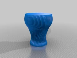 Wide Mouth Spiral Vase 01