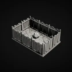 Woode Fence Dice Tray