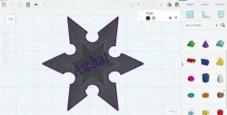 3D printed throwing star