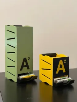 AA Stackable Battery Holders (wall mountable)