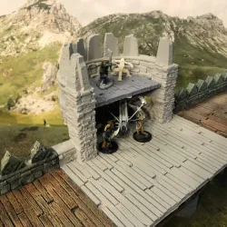 ARX RENOVATUR Expansion: Citadel Wall Straight Half Tower