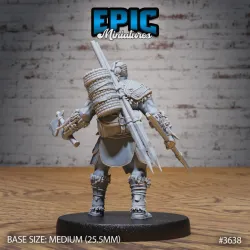 Barbarian Tribe Male Hunting / Arctic Warrior / Frozen Human / Snow Fighter / Wildling / Ice Age Encounter