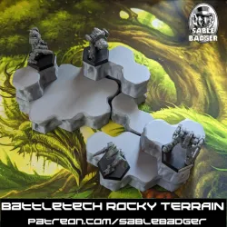 Battletech Hex Cliff Terrain