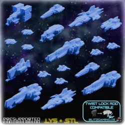 Bundle: 21 Ships + Terrain Standalone Expansion for Brave Sun & AI Rules