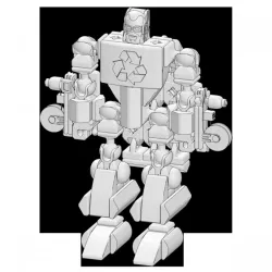 Captain Recreator BattleMecha - PrintABlok Kit