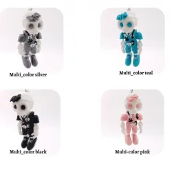 Cobotech Articulated Female Skelly Nurse Keychain by Cobotech