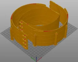 COVID-19 RC3.2 8 piece with 0.15 layer heigth for chamfers, 2 perimeters and 5% infill