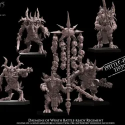 Daemons of Wrath Battle-Ready regiment (10 Daemons)