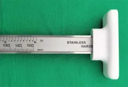Depth measuring attachment for calipers