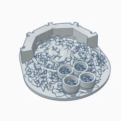 Destroyed Mech Bunker with Coolant Pool MilD013