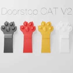 Door stop cat paw