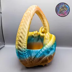 Dragon Candy Basket, Dragon Planter Basket