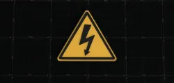 Electrical Shock / Electrocution Label Safety Sign ISO W012