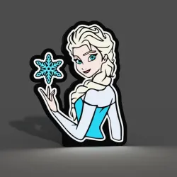 Elsa Frozen Lightbox LED Lamp