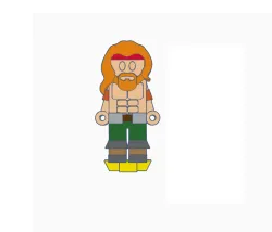 Flatminis Continued - John J Keeshan the Human Warrior