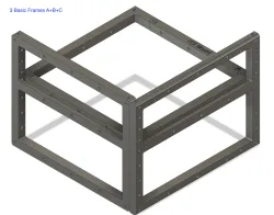 Frames for PC parts and case (ITX size)