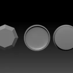 Free Bases Round, Lipped, Octagonal