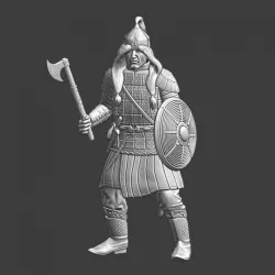Golden Horde Mongol Warrior with axe