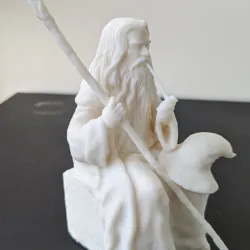 Grey Wizard sitting