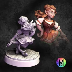 Halfling female Bard - Fontina the Halfling Bard
