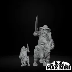 Halfling Goat Rider Warrior Command
