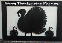 Happy Thanksgiving Pilgrims Wall Art