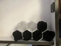 Hexagonal socks box