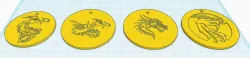 Keychain dragons