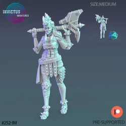 Mad Punk Girl Set / Space Warrior / Female Alien Villager / Cyberpunk Soldier / Cosmic Invasion Fighter / Trooper Attack / Sci-Fi Encounter