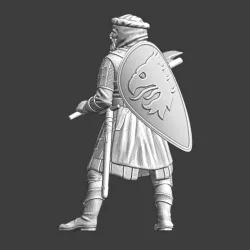 Medieval Swedish crusader - with great axe