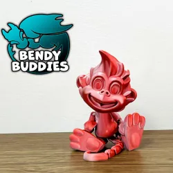 Monkey Puck / Ape Articulated / Print-in-Place Creature / Cute Beast / Fantasy World Beast