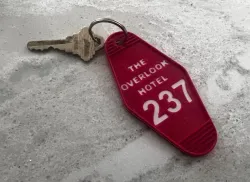 OVERLOOK HOTEL old style key fob