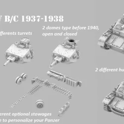 Panzer IV B/C 1937-1938 at least 3 possible variants