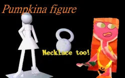 Pumpkina model and Necklace 'My Friend Is A Vampire!'