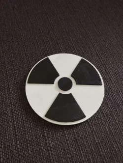 Radiation coaster (coaster for drinks) - Radiation hazard bundle