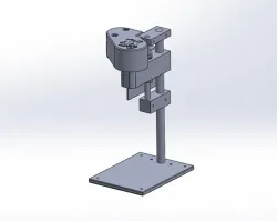 Safety cover for mini drilling desktop workbench and machine rough 3DCAD model