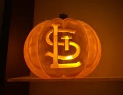 STL Cardinals Jack O'Lantern Snap on Face
