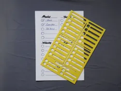 Template list to do Notes ( workdays )