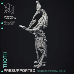 Thoth - God of knowledge - Court of Anubis -  PRESUPPORTED - Illustrated and Stats - 32mm scale