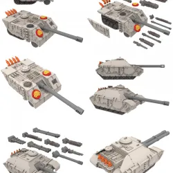 Ultimate War Machine Bundle - 5 Tanks, 2 Transports, 1 Defensive Turret