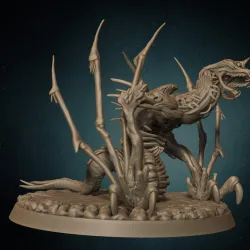 Winged Serpent - 2 poses - Whispering Forest II