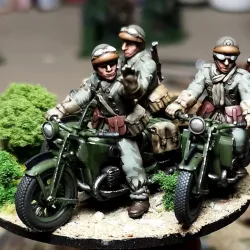 28mm 1940 french motorbikes (DLM or GRDI)