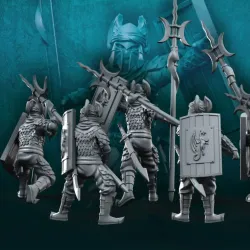 6x Dragon Army Long Spear Warriors | Dragon Army | Fantasy