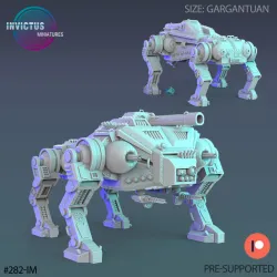 AT Walker Tank / Infantry Machine / Roving Vehicle / Alien War Construct / Steampunk Battle Robot / Cosmic Invasion Army / Cyberpunk / Sci-Fi Encounter