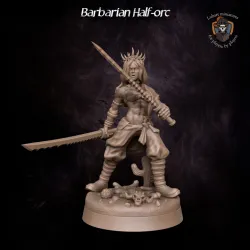 Barbarian half-orc