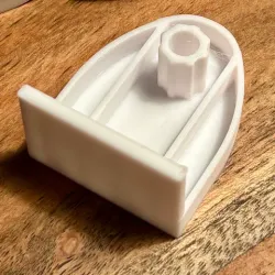 Basic curtain rod bracket - min 11mm or 13.1mm inner diameter rod