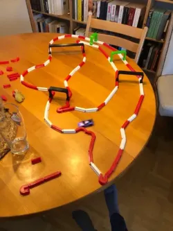 Bridge and track connector for Turbo Racing 1/76 RC race track