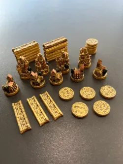 Catan Player Pieces
