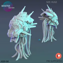 Cyborg Hive Queen / Infantry Machine / Space War Construct / Steampunk Battle Robot / Invasion Army / Cyberpunk Droid / Sci-Fi Encounter