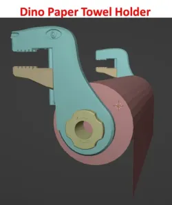 Dino Paper Towel Holder